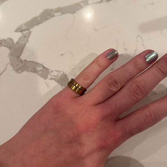 stackable gold rings - Picture 3 of 4